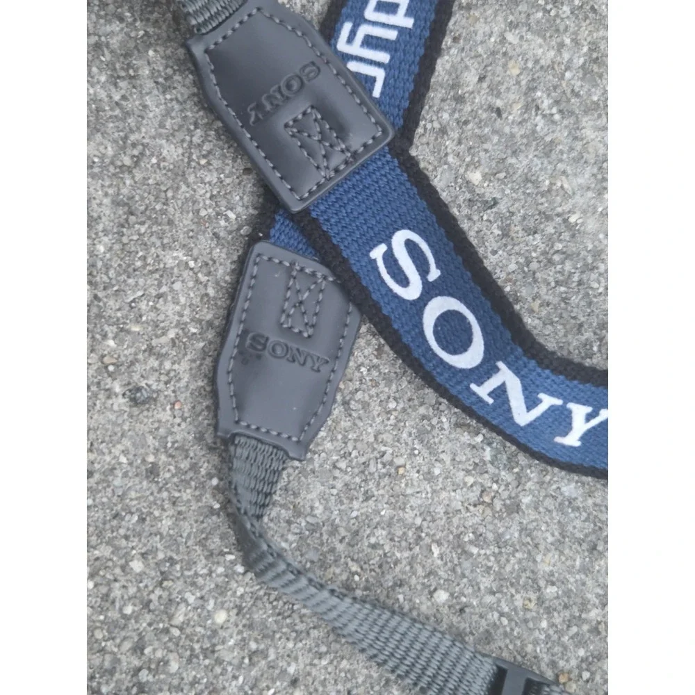 Genuine Vintage Sony Handycam Camcorder Neck Strap Blue